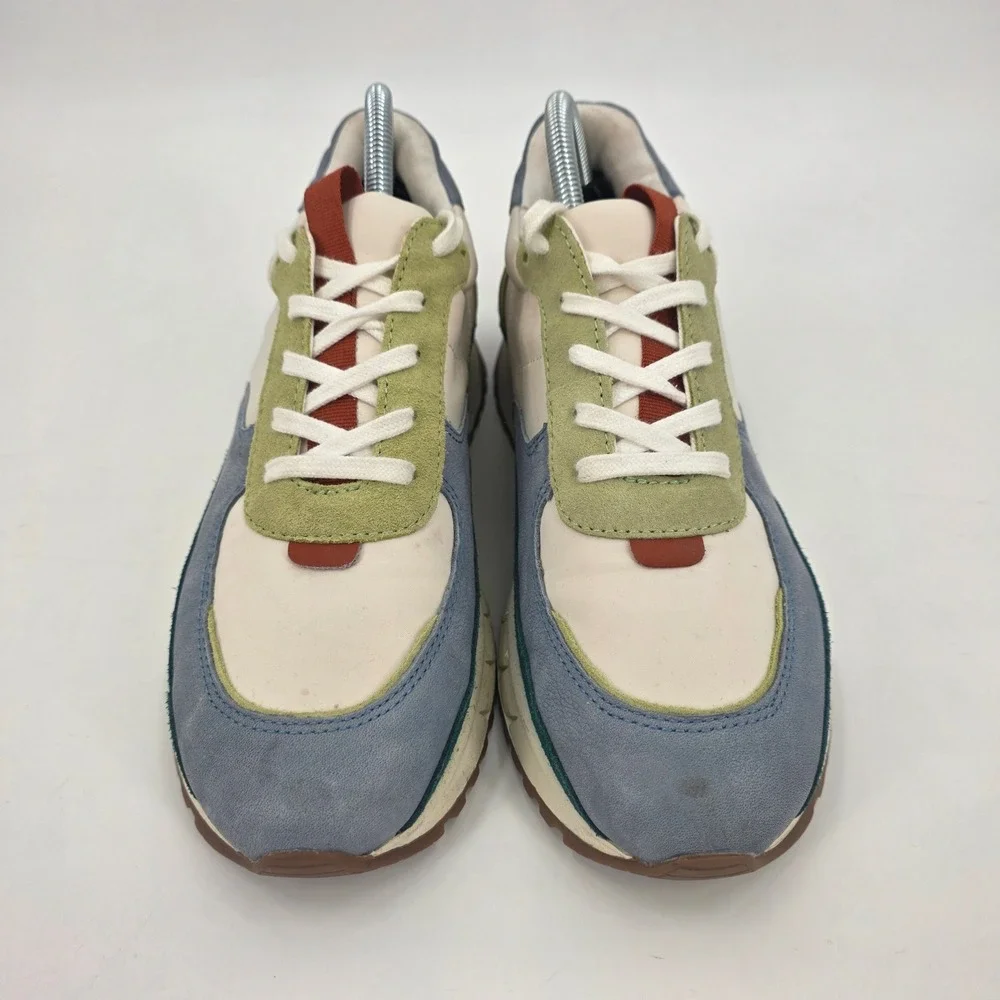 MADEWELL KICKOFF TRAINER SNEAKERS WOMENS SIZE 9M MENS 7.5M COLORBLOCK WHITE BLUE